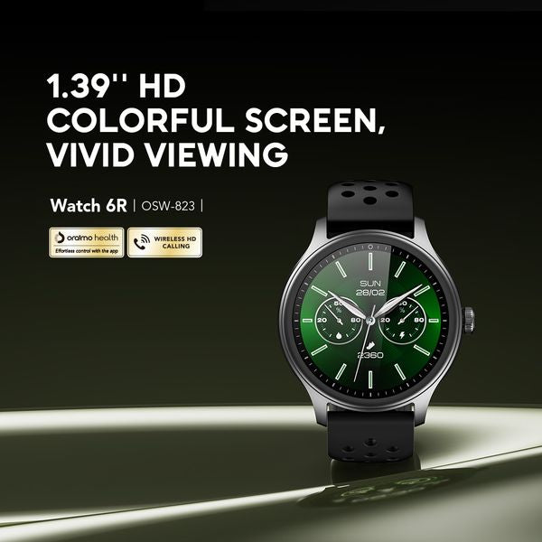 Oraimo Watch 6R — 1.39'' Anti‑Scratch AMOLED Smartwatch with IP68 Water Resistance & Fitness Tracking, Nairobi Delivery - ZAMAR AUDIO SOLUTIONS