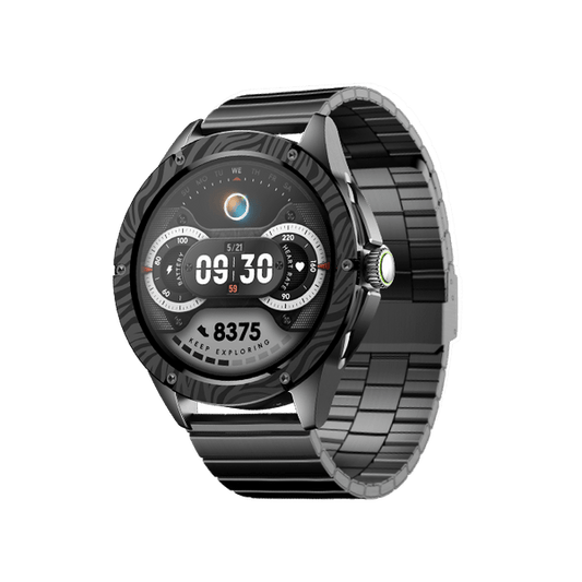 Oraimo Watch Pro NT 1.43" AMOLED AI smartwatch in black, front view — available in Kenya