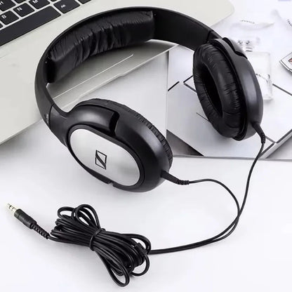 Sennheiser HD 206 headphones Kenya – three-quarter front view showing black closed-back over-ear design with Sennheiser logo`