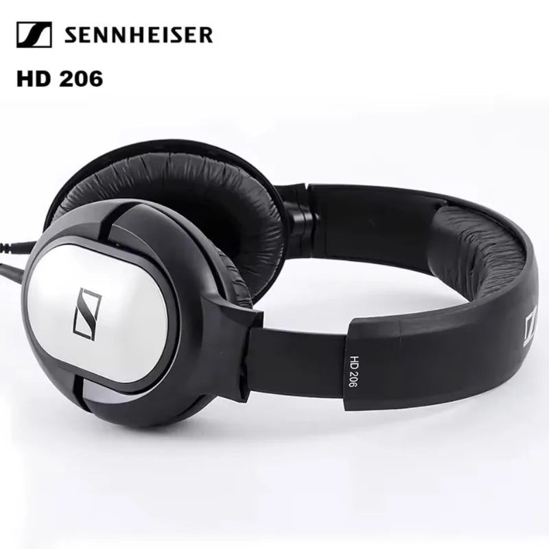 Sennheiser HD 206 headphones Kenya – angled side view with Sennheiser branding and HD 206 model label on headband`