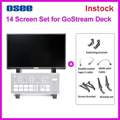 Osee Go Stream Pro All - in - One Deck Video Mixer Switcher – Multi Format Live Streaming Switcher with 14" Screen, 4xHDMI Inputs - ZAMAR AUDIO SOLUTIONS