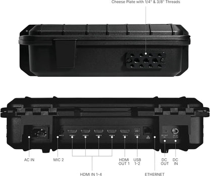 Osee Go Stream Pro All - in - One Deck Video Mixer Switcher – Multi Format Live Streaming Switcher with 14" Screen, 4xHDMI Inputs - ZAMAR AUDIO SOLUTIONS