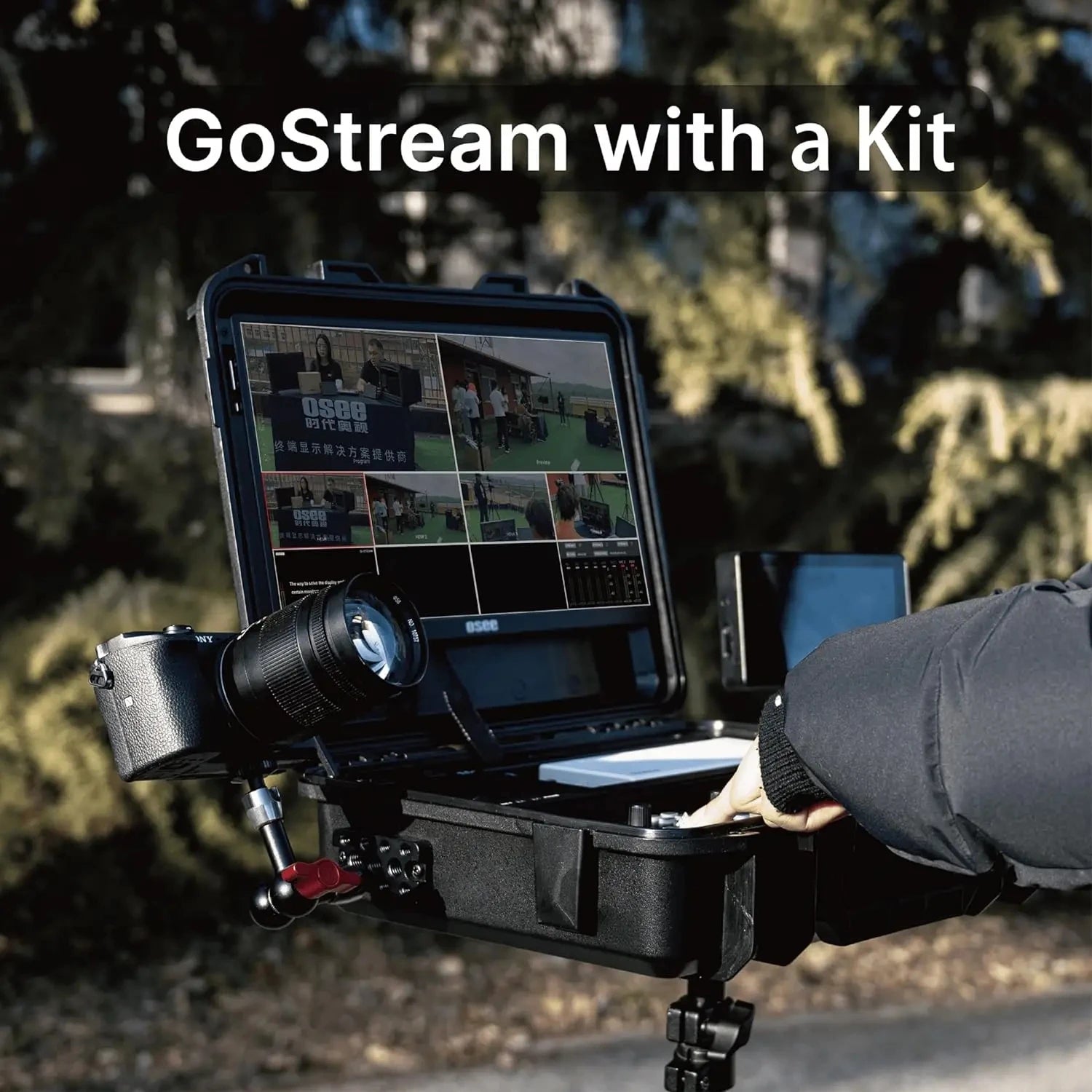Osee Go Stream Pro All - in - One Deck Video Mixer Switcher – Multi Format Live Streaming Switcher with 14" Screen, 4xHDMI Inputs - ZAMAR AUDIO SOLUTIONS