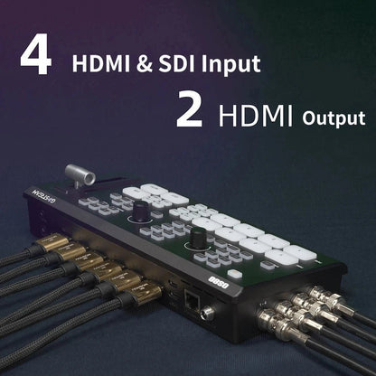 Osee GoStream Switcher Duet – Multiple Camera SDI and HDMI Live Stream Video Mixer with SD Record and NDI HX Support - ZAMAR AUDIO SOLUTIONS