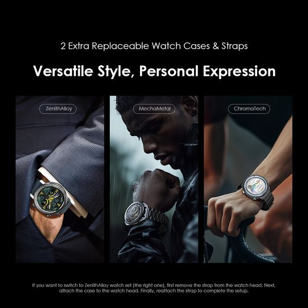 Oraimo Watch Pro X — 1.43'' AMOLED Smartwatch with IP68 Water Resistance & Replaceable Cases/Straps, Nairobi Delivery