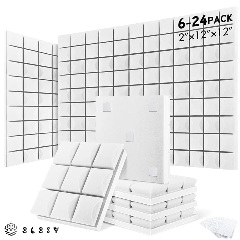 Panel Acoustic – 6/12/24 Pcs, High Density Soundproofing Foam Wall, Studio Acoustic Sponge, KTV Sound Insulation Treatment - ZAMAR AUDIO SOLUTIONS