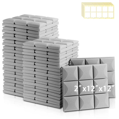 Panel Acoustic – 6/12/24 Pcs, High Density Soundproofing Foam Wall, Studio Acoustic Sponge, KTV Sound Insulation Treatment - ZAMAR AUDIO SOLUTIONS