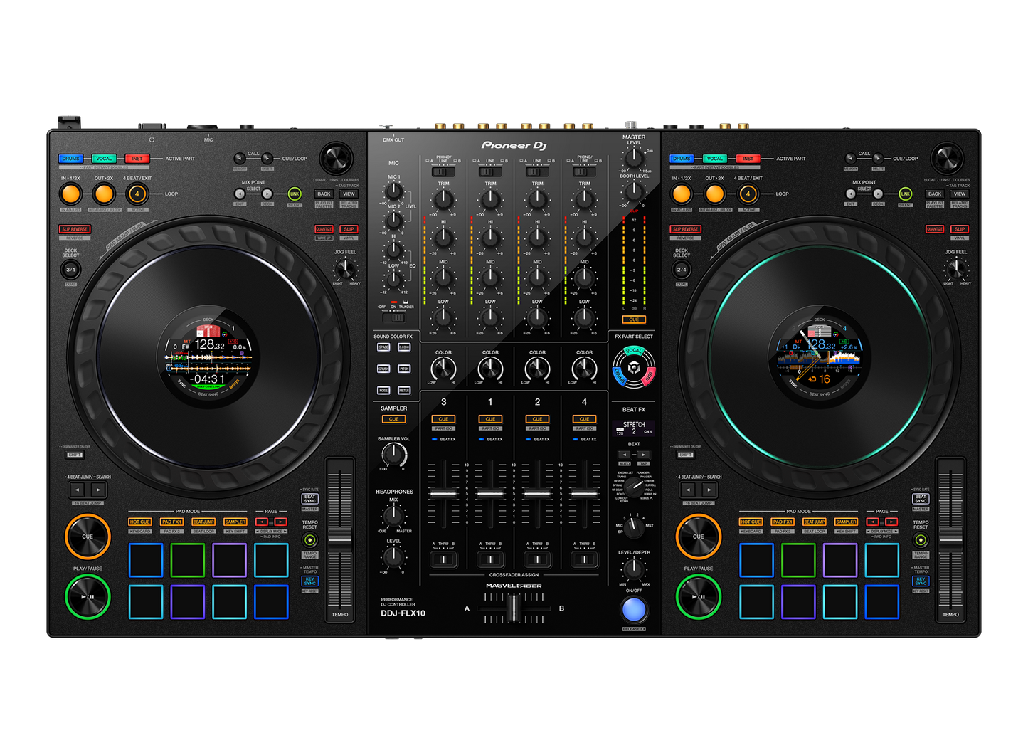 Pioneer DDJ-FLX10 4-Channel Professional DJ Controller