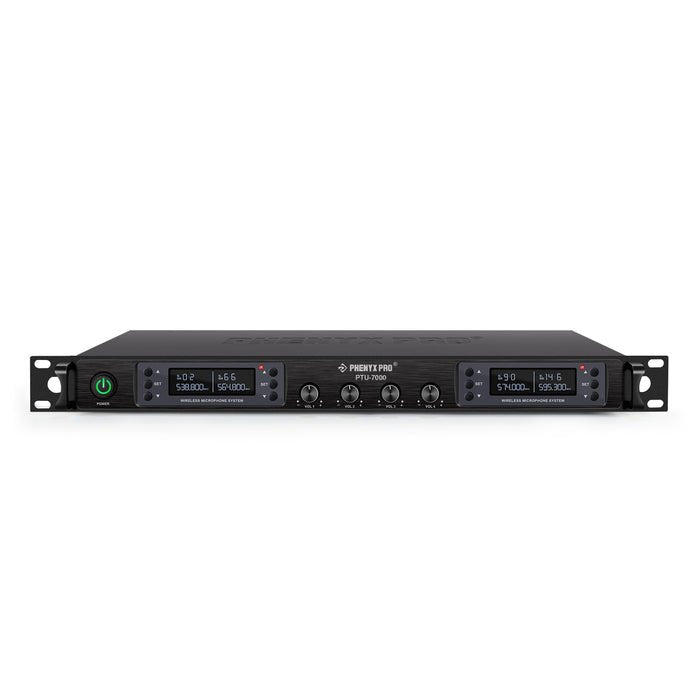 Phenyx Pro PTU-7000-4H 4-Channel Wireless Microphone System - ZAMAR AUDIO SOLUTIONS