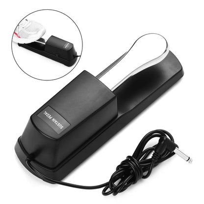 Piano Sustain Pedal Keyboard Damper Pedal – 6.35mm Plug Compatible with Casio, Yamaha, Roland Electronic Organ - ZAMAR AUDIO SOLUTIONS