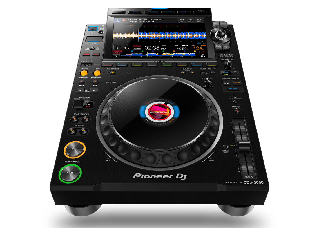 Pioneer CDJ-3000 DJ multi-player jog wheel and platter close-up