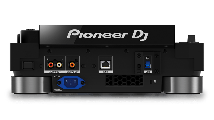 Pioneer CDJ-3000 DJ multi-player rear panel USB and LAN ports