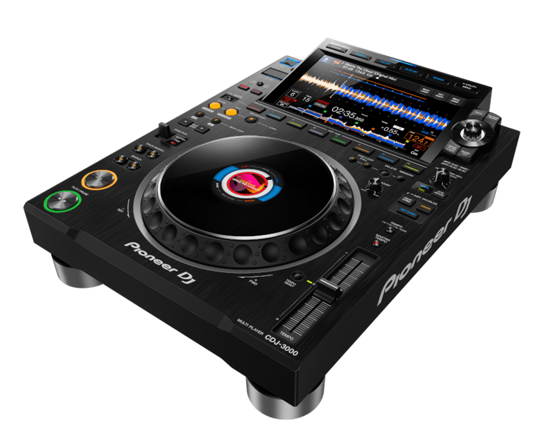 Pioneer CDJ-3000 DJ multi-player jog wheel and platter close-up