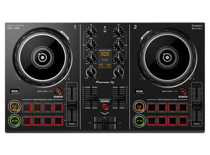 Pioneer DDJ‑200 2‑Channel Smart DJ Controller with Bluetooth & App Integration - ZAMAR AUDIO SOLUTIONS