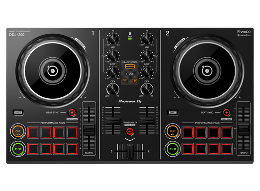 Pioneer DDJ‑200 2‑Channel Smart DJ Controller with Bluetooth & App Integration - ZAMAR AUDIO SOLUTIONS