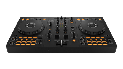 Pioneer DDJ-FLX4 DJ controller front view — 2-channel with Smart Fader