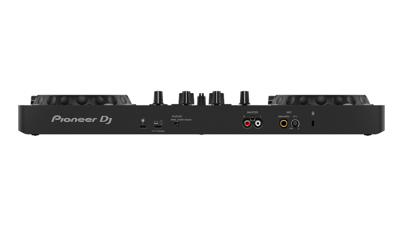 Pioneer DDJ-FLX4 DJ controller USB-C and Bluetooth connectivity ports