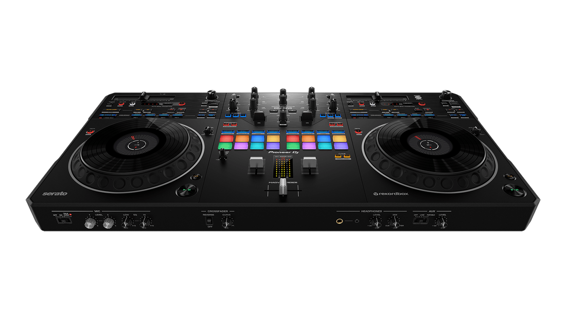 Pioneer DDJ-REV5 DJ Controller – Front View with Large Jog Wheels