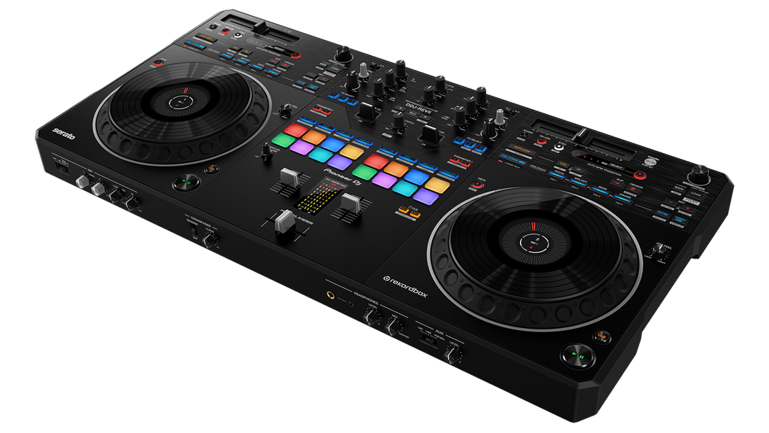 Pioneer DDJ-REV5 DJ Controller – Front View with Large Jog Wheels