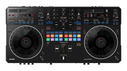 Pioneer DDJ-REV5 DJ Controller – Front View with Large Jog Wheels