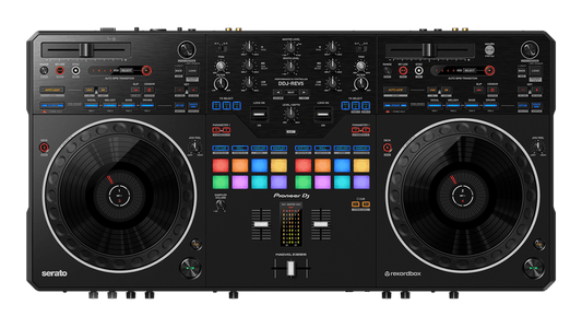 Pioneer DDJ-REV5 DJ Controller – Front View with Large Jog Wheels