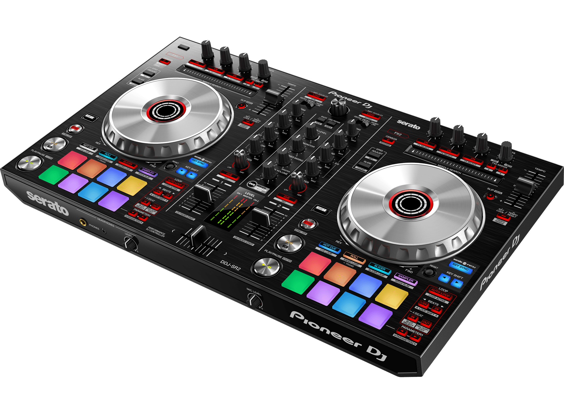 Pioneer DDJ‑SR2 2‑Channel Performance DJ Controller for Serato DJ Pro with RGB Pads - ZAMAR AUDIO SOLUTIONS