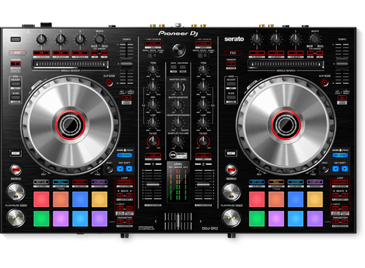 Pioneer DDJ‑SR2 2‑Channel Performance DJ Controller for Serato DJ Pro with RGB Pads - ZAMAR AUDIO SOLUTIONS
