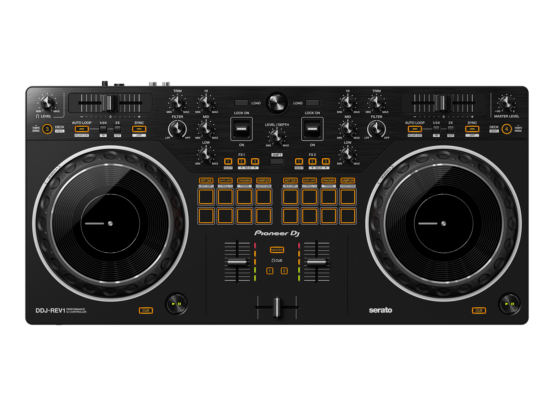 Pioneer DJ DDJ - REV1 – Scratch - Style 2 - Channel DJ Controller for Serato DJ Lite - ZAMAR AUDIO SOLUTIONS