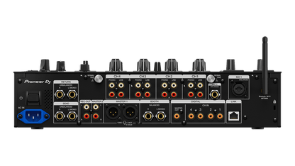 Pioneer DJM-A9 DJ mixer rear panel inputs outputs and dual USB ports