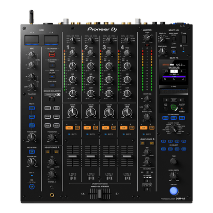 Pioneer DJM-A9 DJ mixer MAGVEL FADER PRO crossfader close-up
