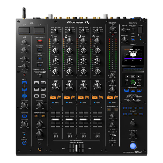 Pioneer DJM-A9 DJ mixer MAGVEL FADER PRO crossfader close-up