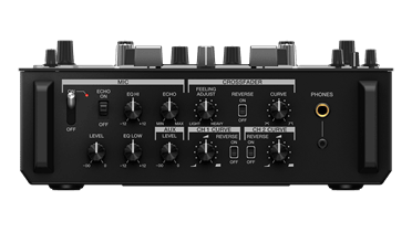 Pioneer DJM-S11 battle mixer rear inputs and outputs — professional DJ mixer