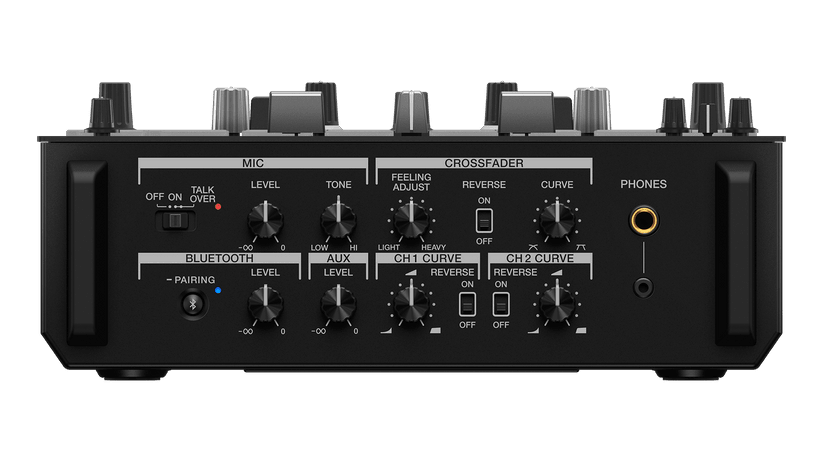 Pioneer DJM-S7 battle mixer rear panel inputs and Bluetooth connectivity