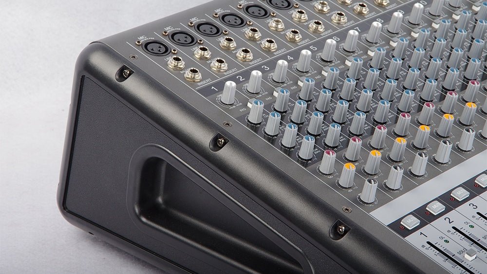 PMR-1260 powered mixer 12 channel Nairobi — channel EQ and gain controls
