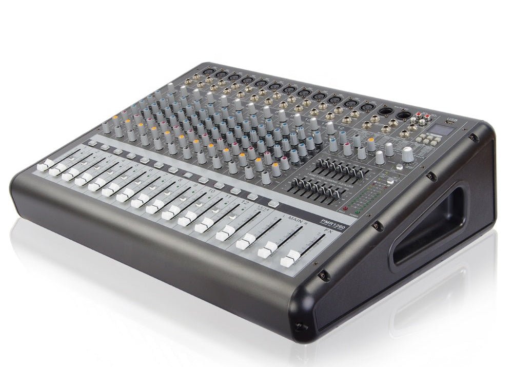 PMR-1260 powered mixer 12 channel Nairobi — front panel view