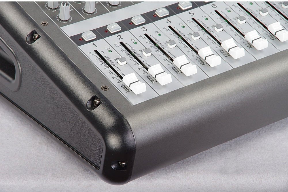 PMR-1260 powered mixer 12 channel Nairobi — channel EQ and gain controls