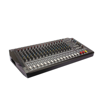 PMX1600 powered mixer Kenya side angle showing rugged chassis and master graphic EQ section