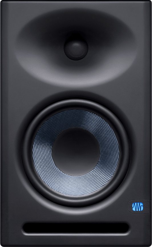 PreSonus Eris E8 XT studio monitor front view, 8-inch Kevlar woofer, available in Kenya