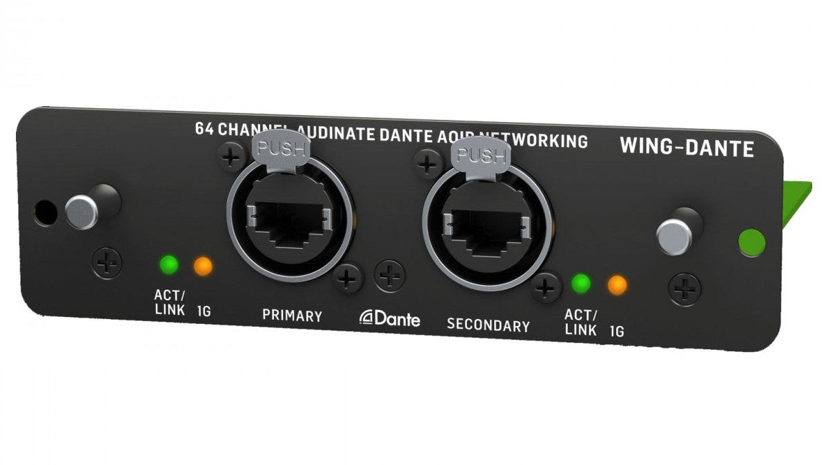 Behringer WING‑DANTE — 64×64‑Channel Audinate Dante Expansion Card