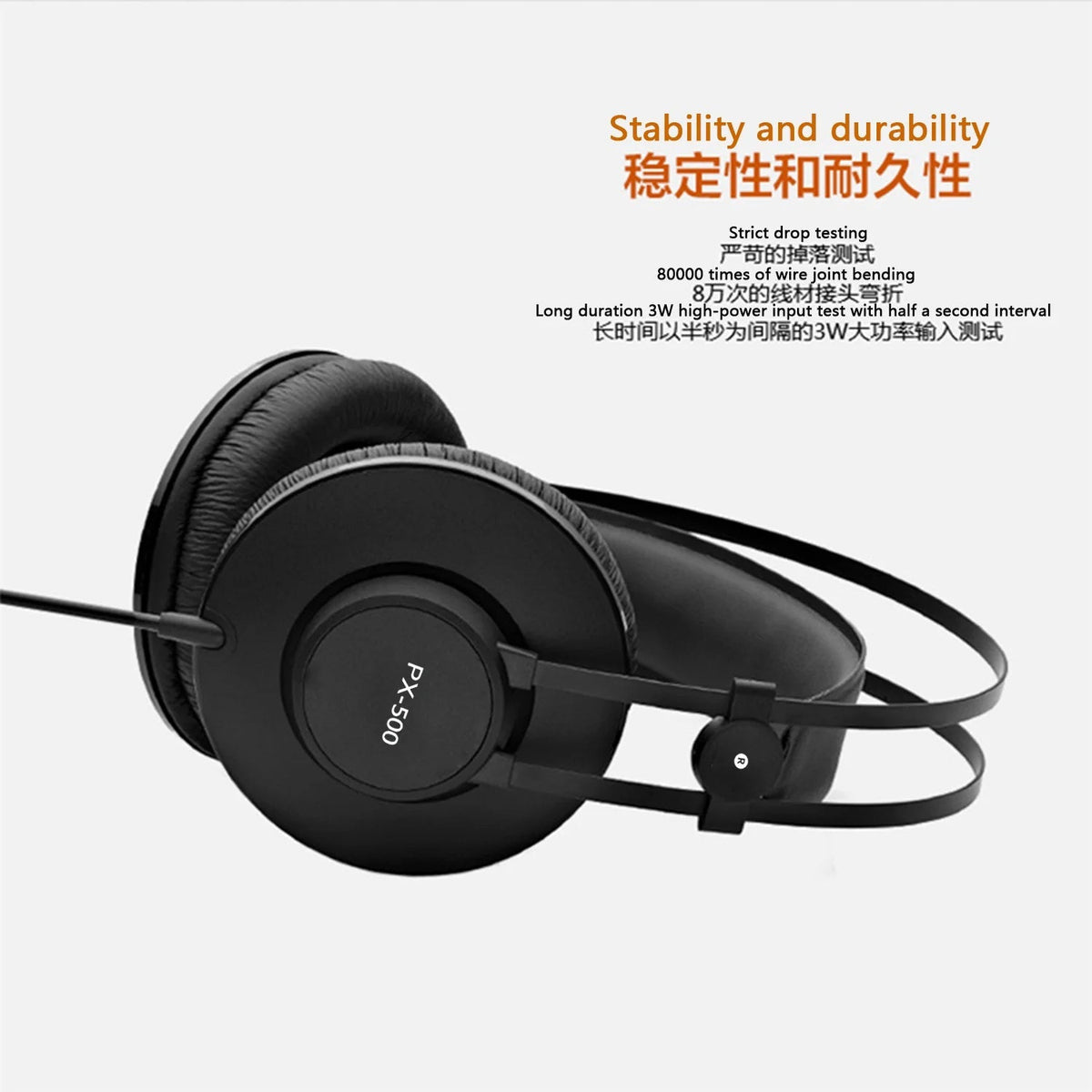 Professional Noise-Cancelling Studio Headphones with 3.5mm Jack