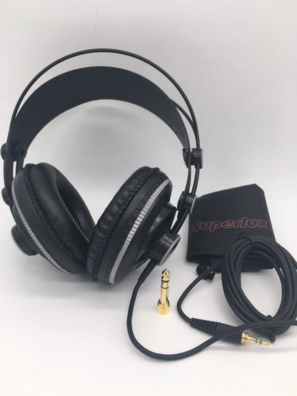 Professional Studio Headphones Superlux HD681B – Semi-Open Dynamic Stereo Monitoring Headset DJ HiFi Noise Cancelling Headphone - ZAMAR AUDIO SOLUTIONS
