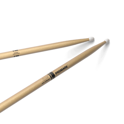 ProMark 2BX drumsticks Kenya — Dave Lombardo Signature hickory pair, diagonal crossed view, nylon tips