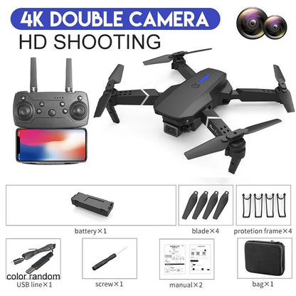 QJ 4K HD Camera Drone – 1080i/P Video, FPV Operation, and 50x Optical Zoom – Ideal for Aerial Photography and Video Recording - ZAMAR AUDIO SOLUTIONS