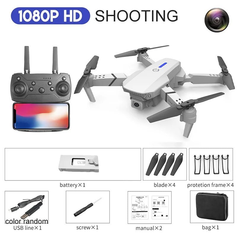 QJ 4K HD Camera Drone – 1080i/P Video, FPV Operation, and 50x Optical Zoom – Ideal for Aerial Photography and Video Recording - ZAMAR AUDIO SOLUTIONS
