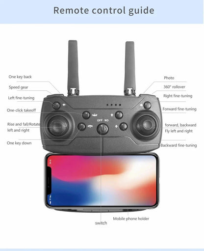 QJ 4K HD Camera Drone – 1080i/P Video, FPV Operation, and 50x Optical Zoom – Ideal for Aerial Photography and Video Recording - ZAMAR AUDIO SOLUTIONS