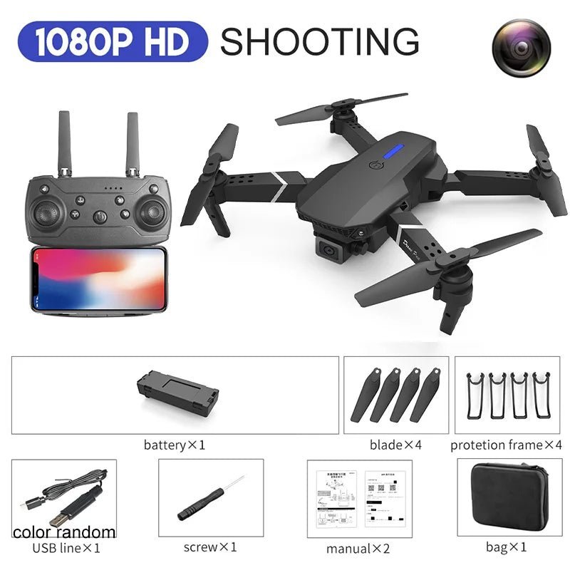 QJ 4K HD Camera Drone – 1080i/P Video, FPV Operation, and 50x Optical Zoom – Ideal for Aerial Photography and Video Recording - ZAMAR AUDIO SOLUTIONS
