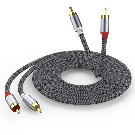 RCA Cable 2 RCA To 2 RCA Stereo Cables – Male to Male Aux Cable Jack for Home Theater, HDTV, TV, DVD, Loudspeaker, Power Amplifie - ZAMAR AUDIO SOLUTIONS