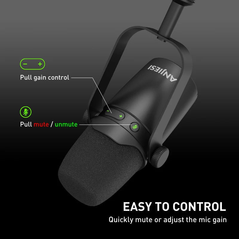 RE7 USB and XLR Wired Dynamic Microphone – High-Frequency Response for Audio Vocal, Karaoke, Podcasting, and Studio Singing - ZAMAR AUDIO SOLUTIONS
