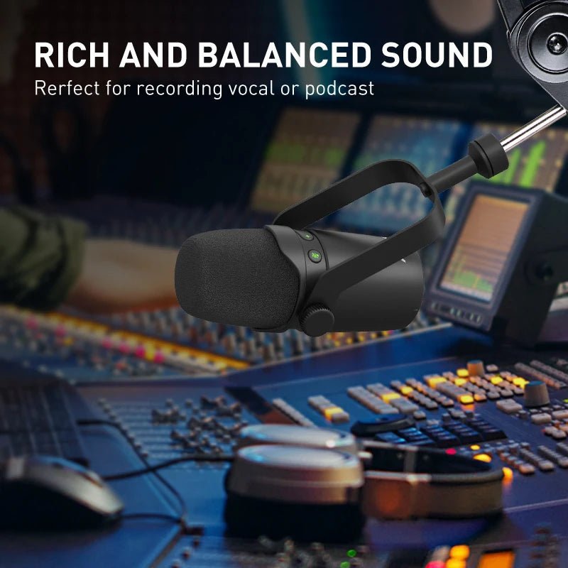 RE7 USB and XLR Wired Dynamic Microphone – High-Frequency Response for Audio Vocal, Karaoke, Podcasting, and Studio Singing - ZAMAR AUDIO SOLUTIONS