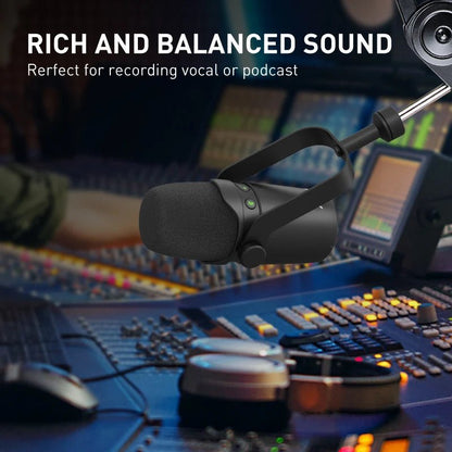 RE7 USB and XLR Wired Dynamic Microphone – High-Frequency Response for Audio Vocal, Karaoke, Podcasting, and Studio Singing - ZAMAR AUDIO SOLUTIONS